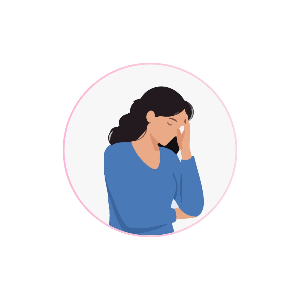 Woman with Mood and cognitive changes