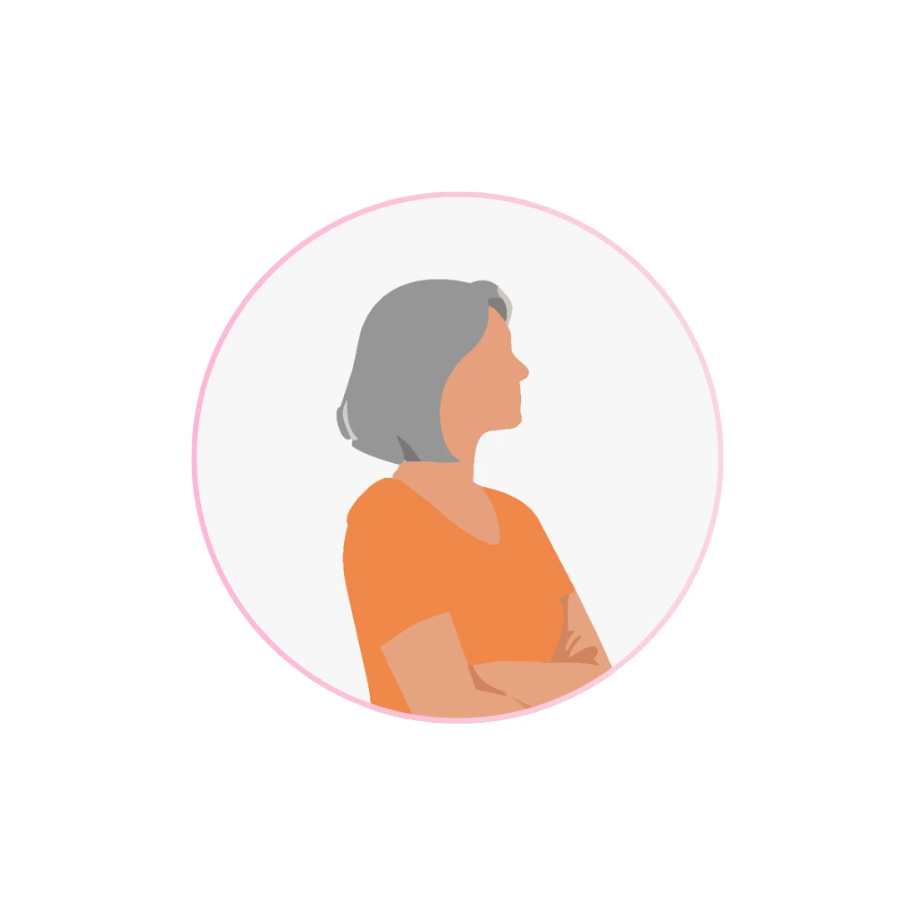 Woman with bone health issues